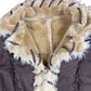 Y2k Fake Fur Jacket Brown Beige - L