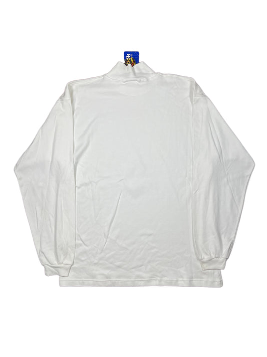 Vintage Reebok Turtleneck Sweatshirt White - XL