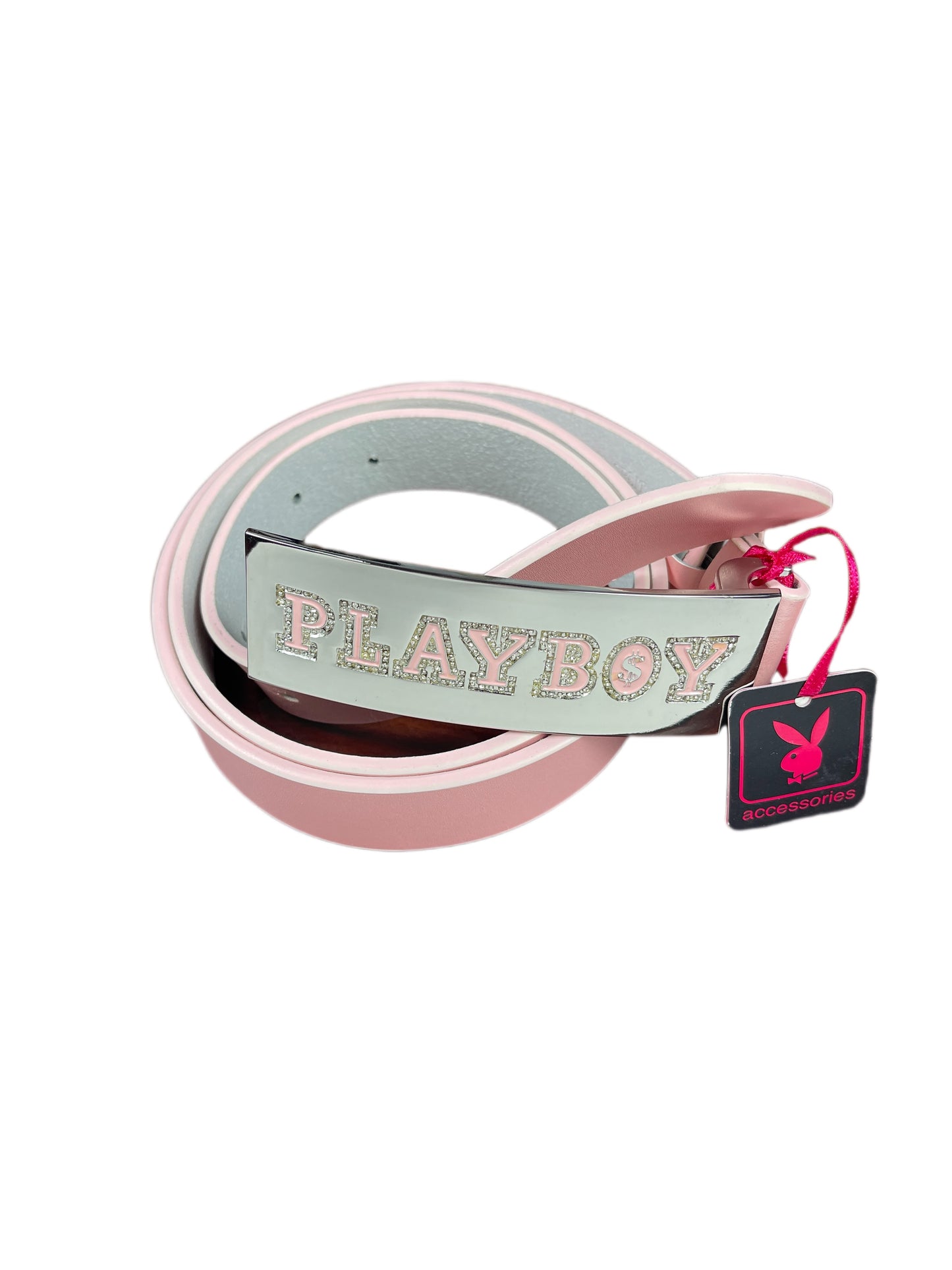 Y2k Playboy Leather Plug Belt Rose 2004
