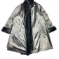 Vintage Faux Fur Coat Shiny Green - L