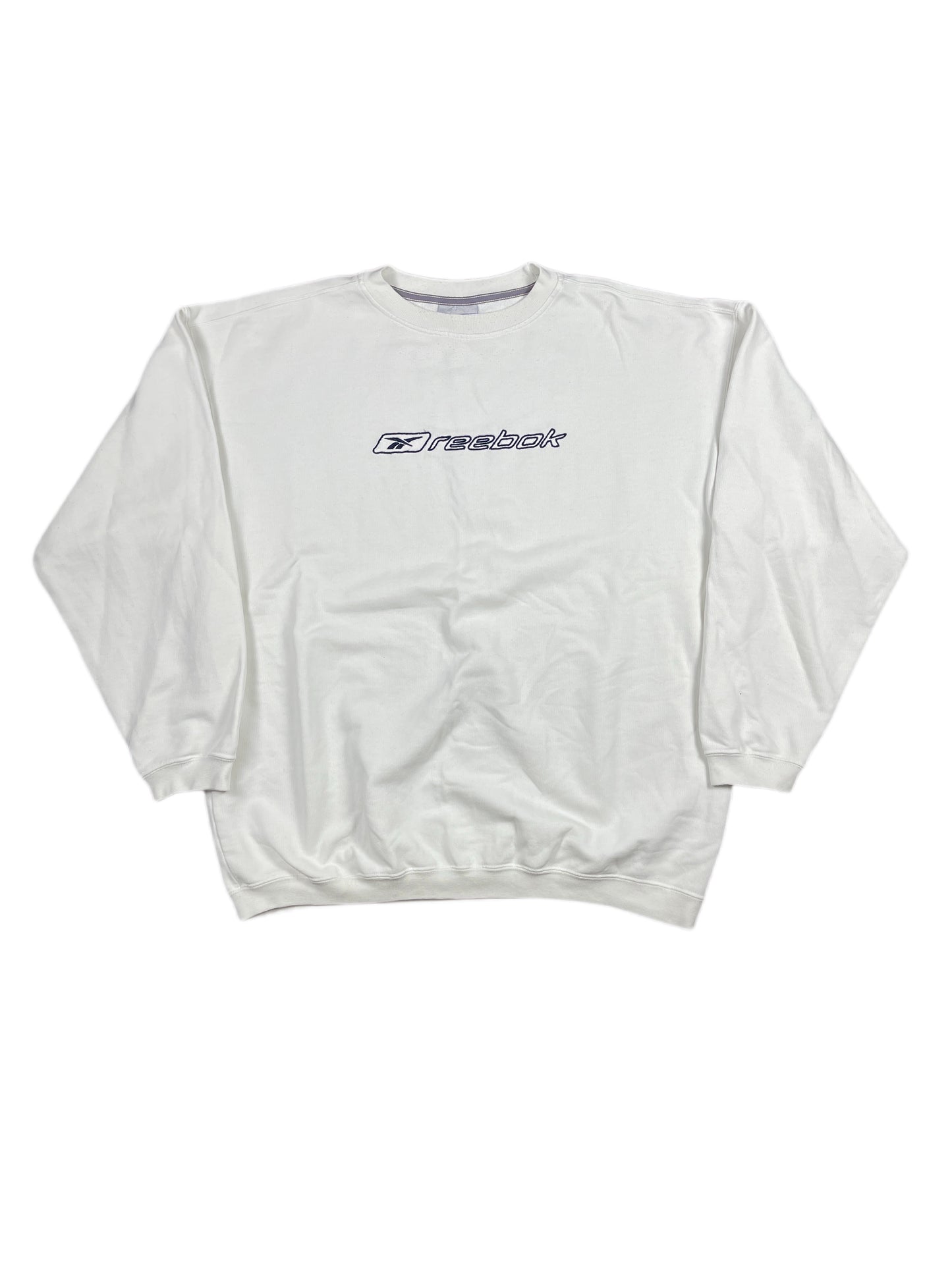 Y2k Reebok Sweatshirt White - L/XL