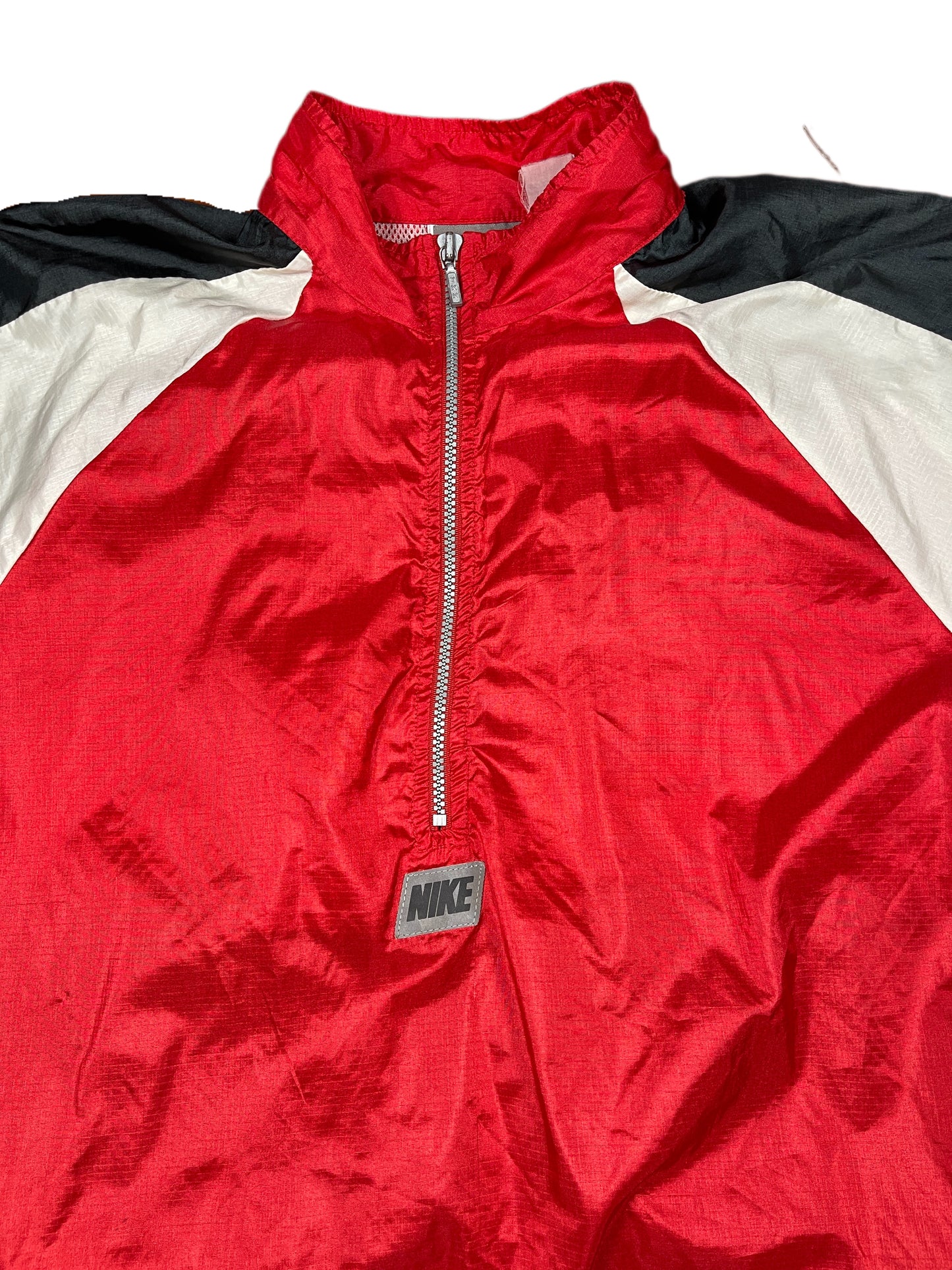 Vintage Nike 1980s Sport Jacket Red White - L