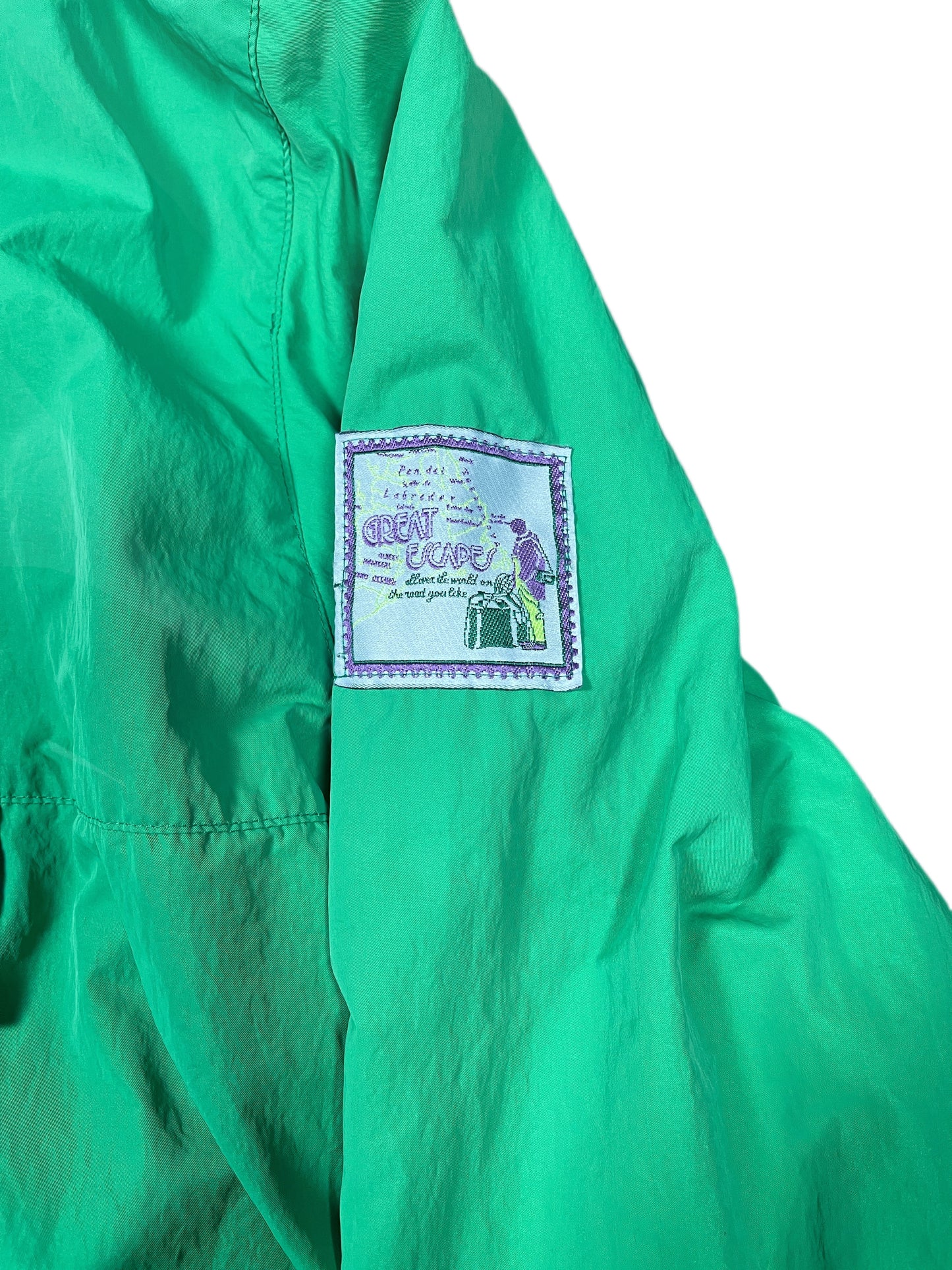 Vintage Reversible Fleece Jacket Pink Green - M