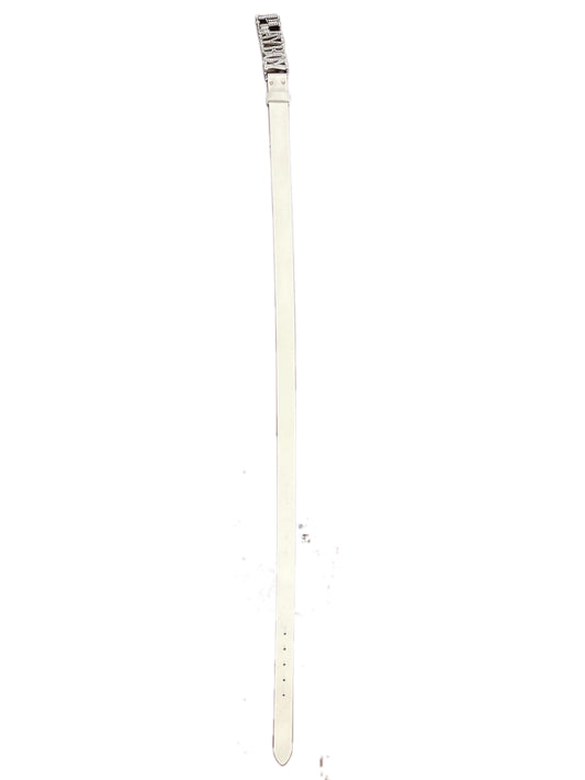 Y2k Playboy Leather Belt White 2004