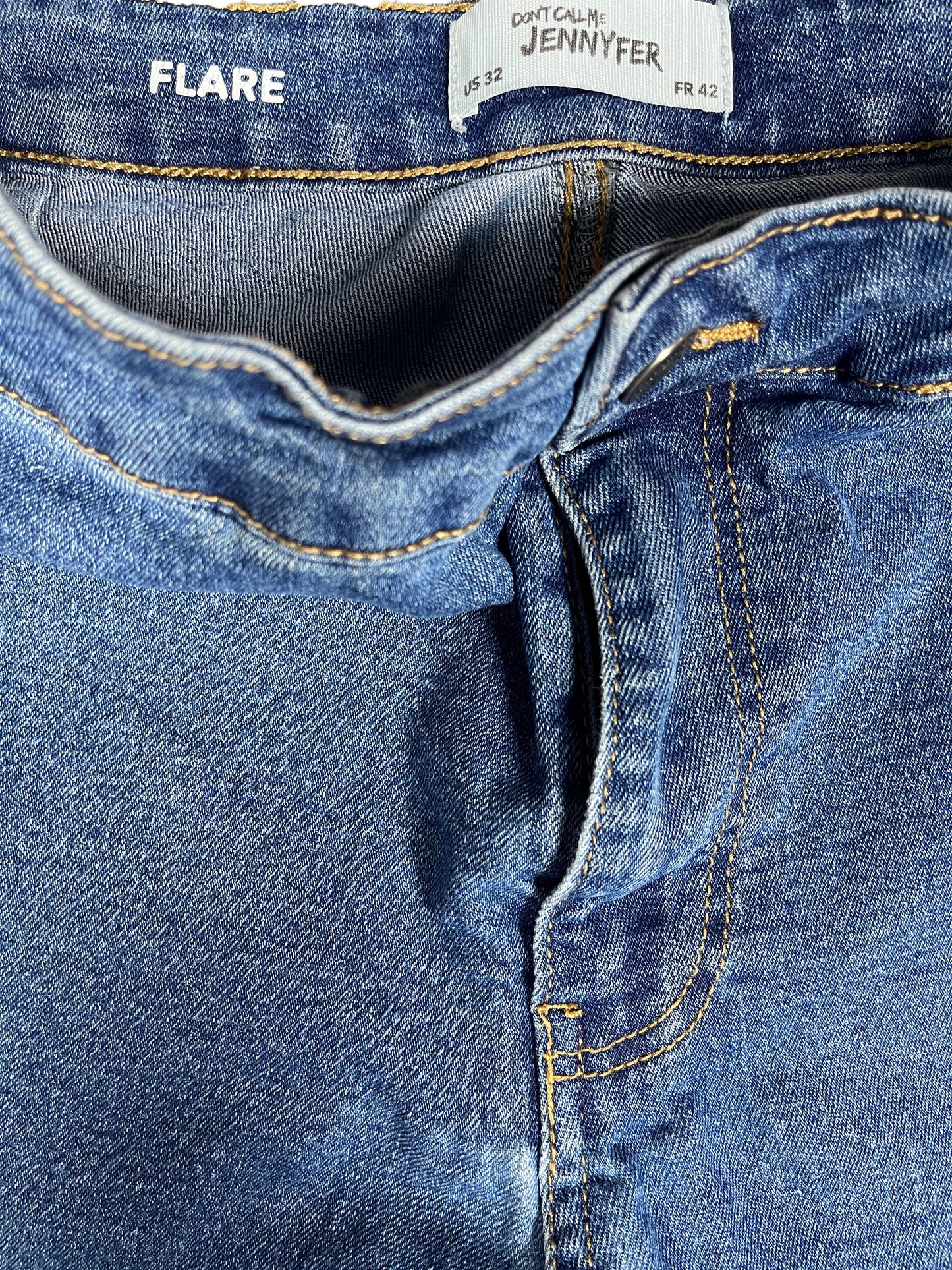 Jennyfer Denim Pants Flared Blue - XL