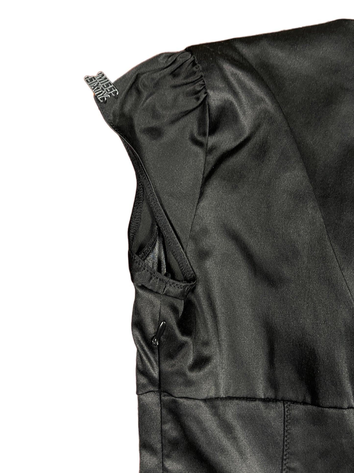Y2k Miss Sixty Sleeveless Dress Black - XS