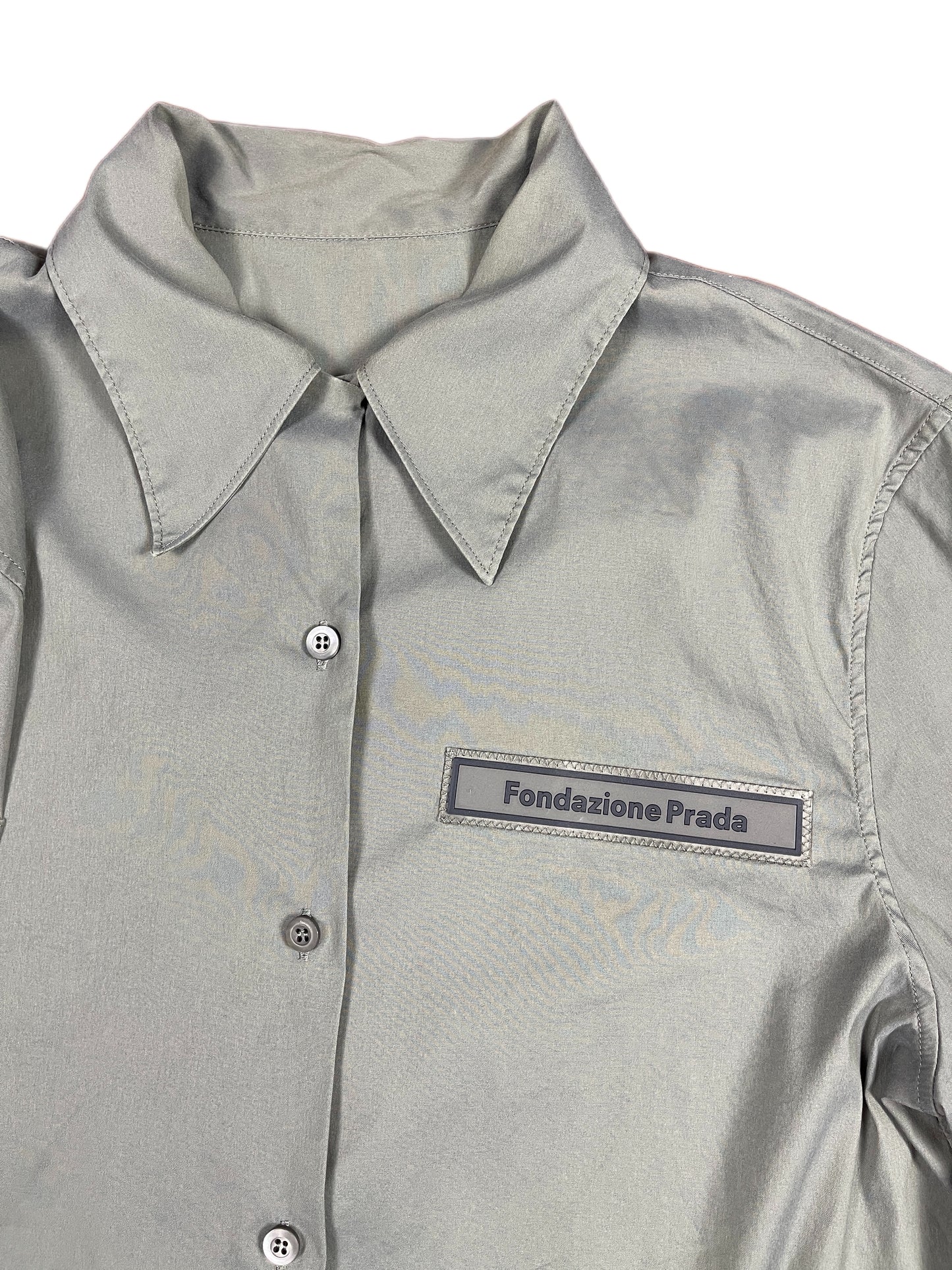Ultra Rare Fondazione Prada 2017 Long Sleeve Shirt Gray - L