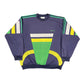 Vintage Adidas 1990s Sweatshirt Navy Green - L