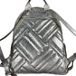 Michael Kors Leather Backpack Silver
