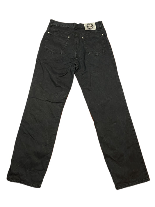 Vintage Versace Jeans Denim Pants Straight Cut Black - M