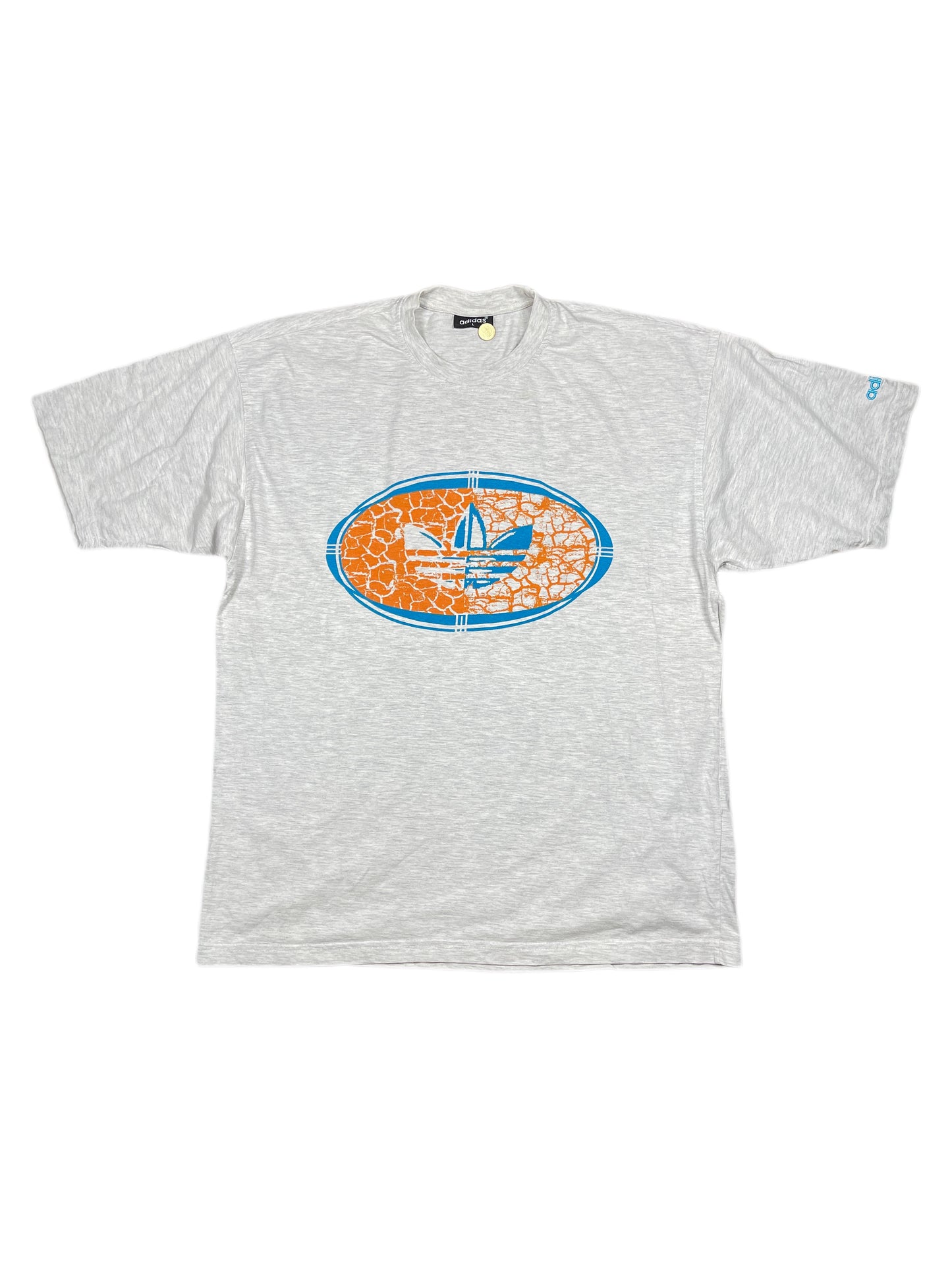 Vintage Adidas 1990s T-Shirt Gray - L