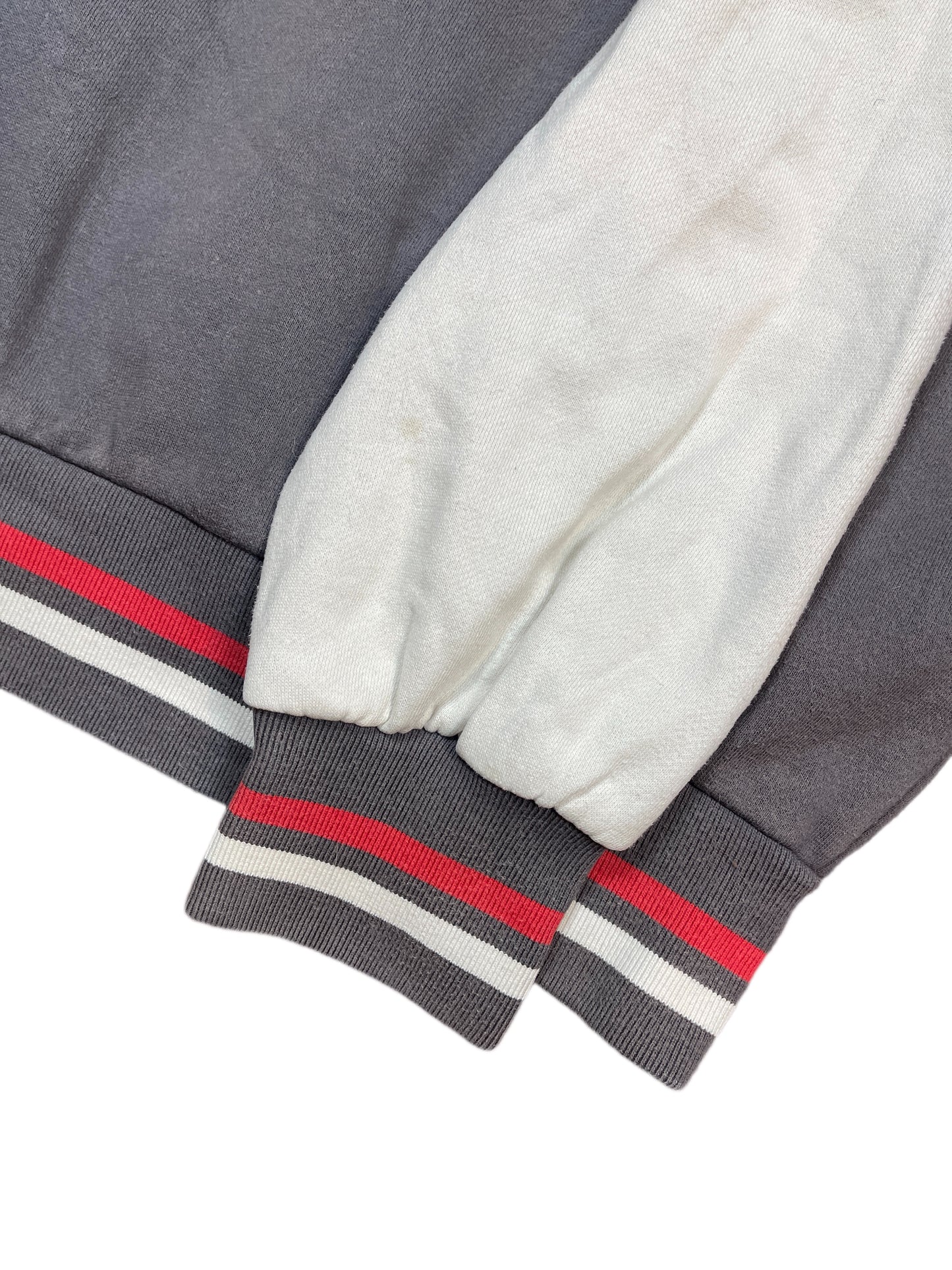 New York Yankees Varsity Jacket Gray White - L