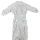 Pinko Short Sleeve Dress Striped White Black - S