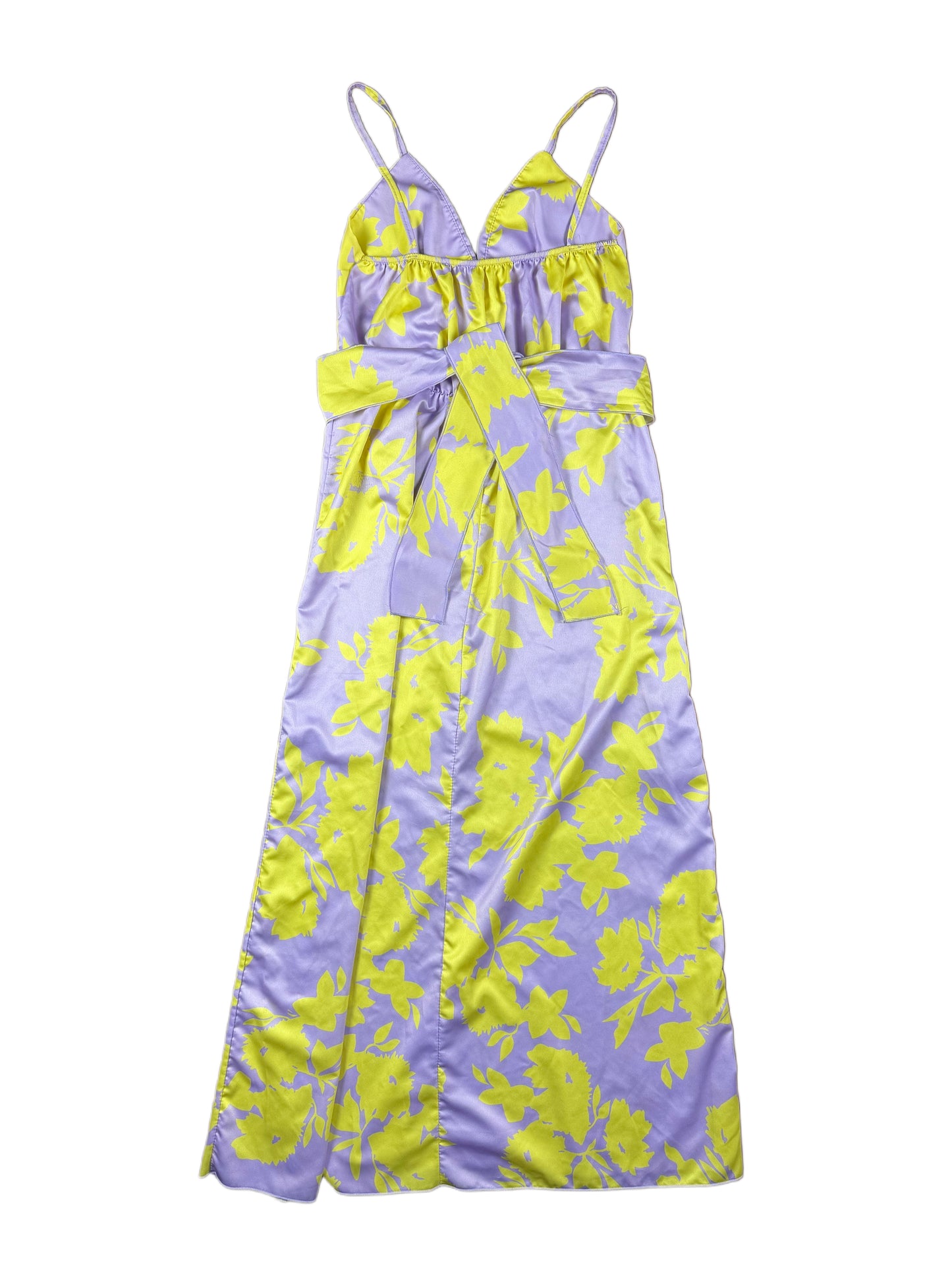 Sleeveless Dress Purple Yellow - S/M