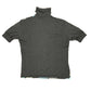 Vintage Turtleneck Short Sleeve Wool Top Brown Blue - XXXL