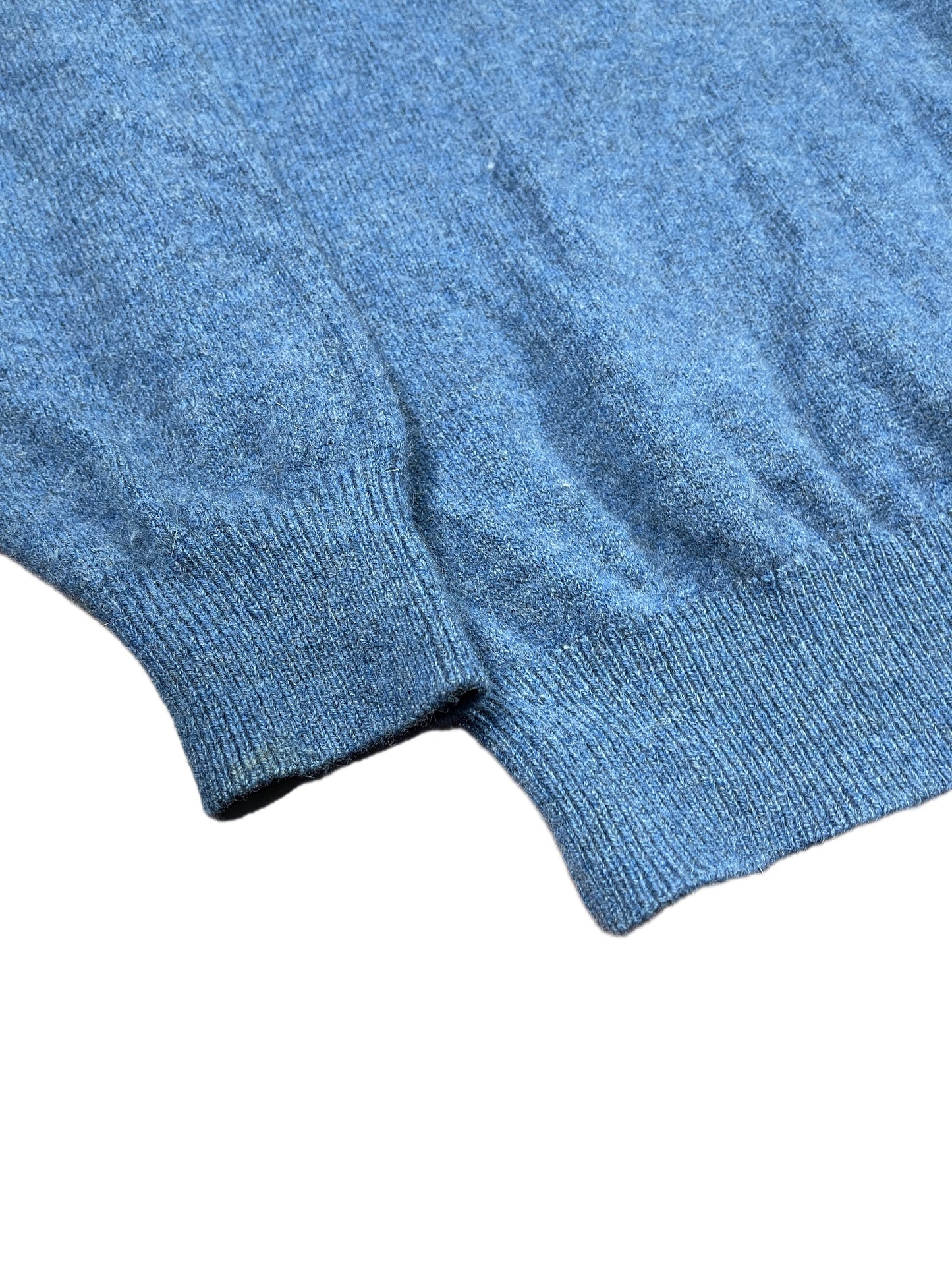 Lloyds Wool Zip Knitted Sweatshirt Blue - XXL