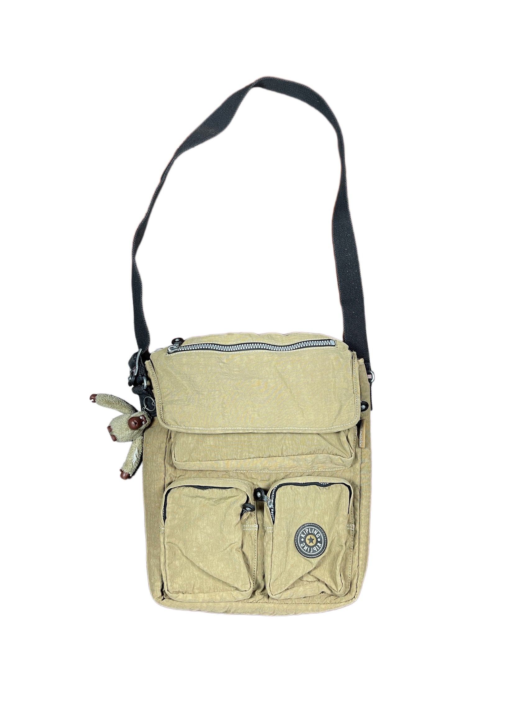 Vintage Kipling Cross Body Bag Khaki