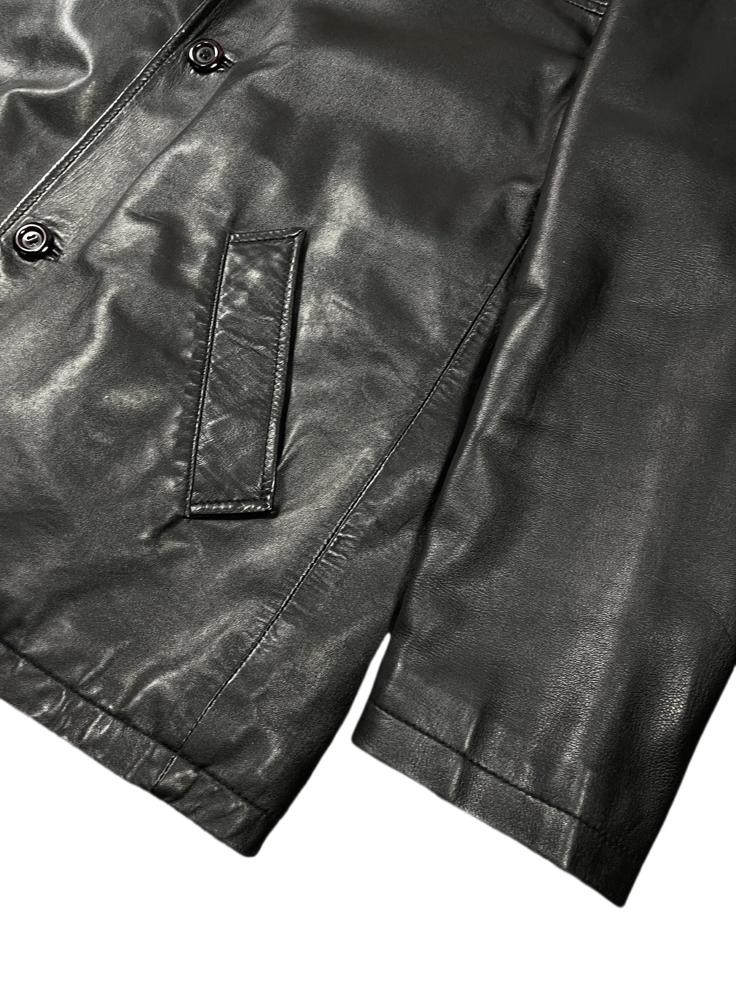 Springfield Leather Coat Black - S