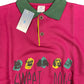 Vintage Secopal Sweet Dogs Polo Sweatshirt Red Burgunder - XS