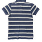 Tommy Hilfiger Polo Shirt Striped Navy White - XS