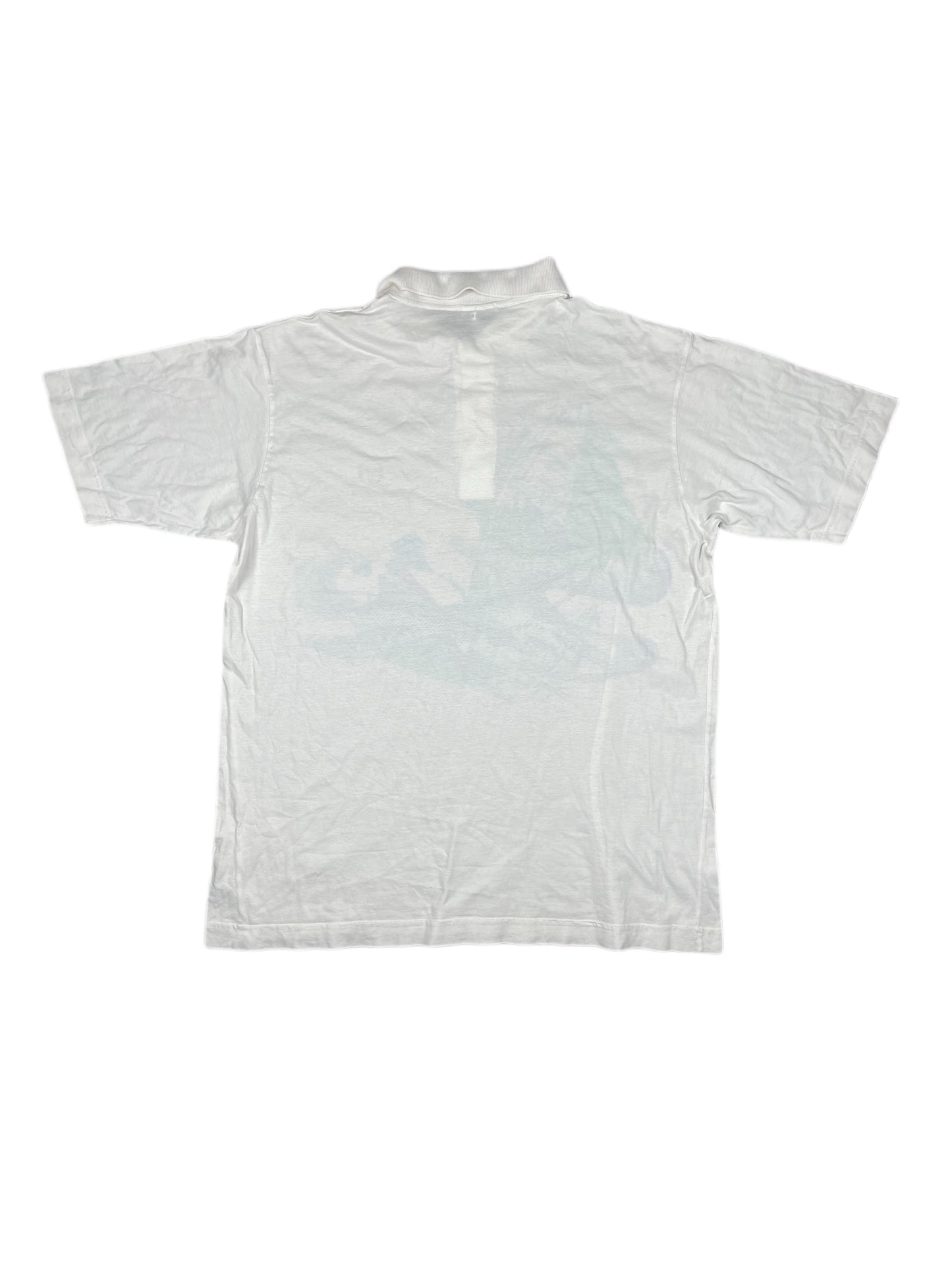 Vintage Sergio Tacchini Tennis Polo Shirt White - XL