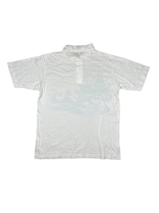 Vintage Sergio Tacchini Tennis Polo Shirt White - XL