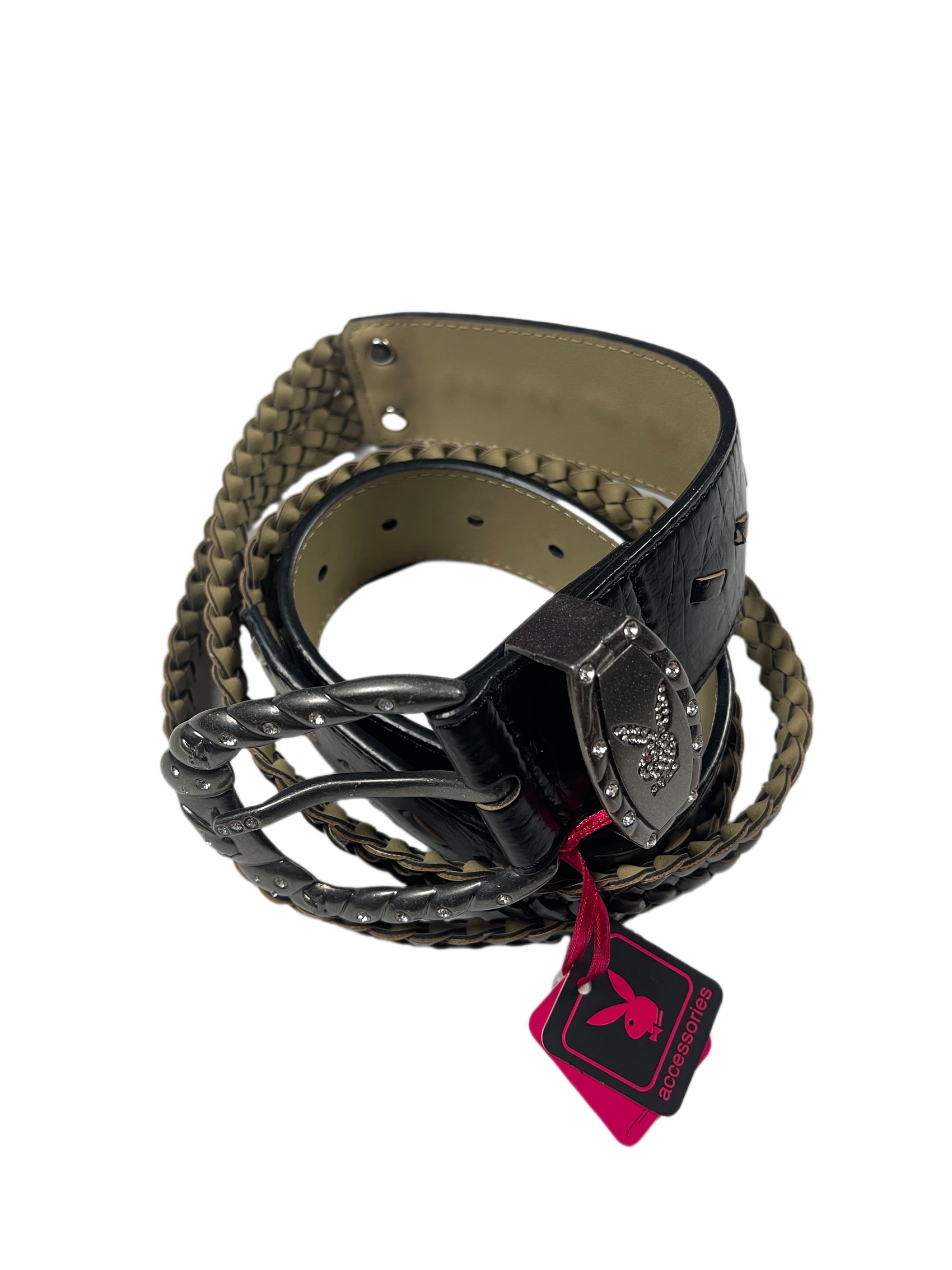 Y2k Playboy Belt Black 2004