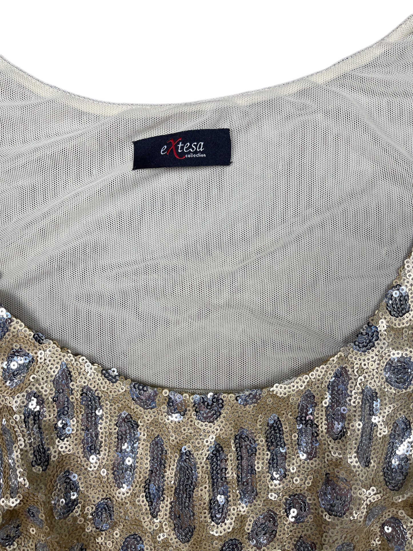 Y2k Extesa Sleeveless Top Beige - M