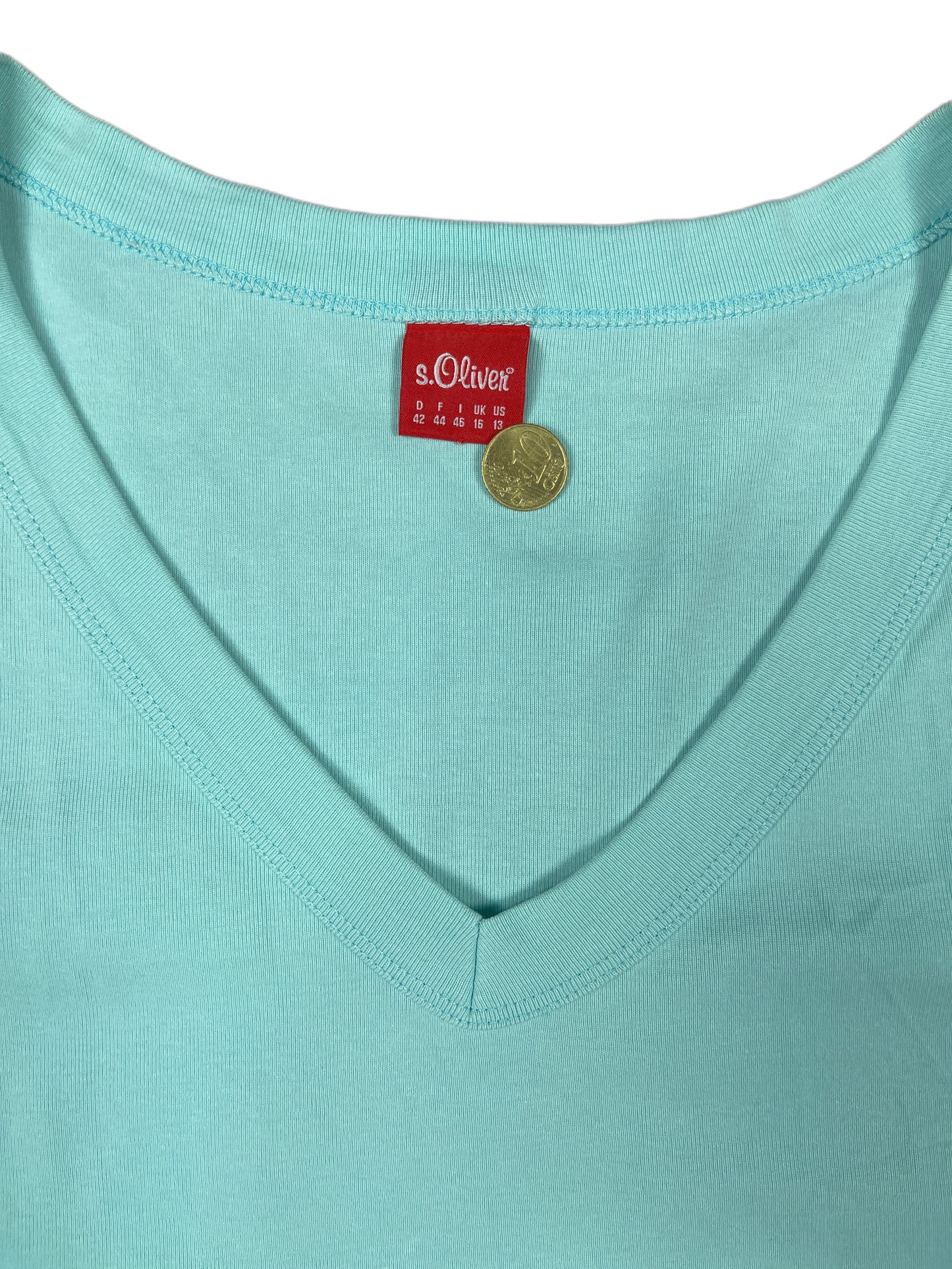 S.Oliver Sleeveless Top Turquoise - XL