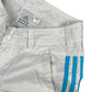 Y2k Adidas Low Waist Sport Capri Pants White Blue - S