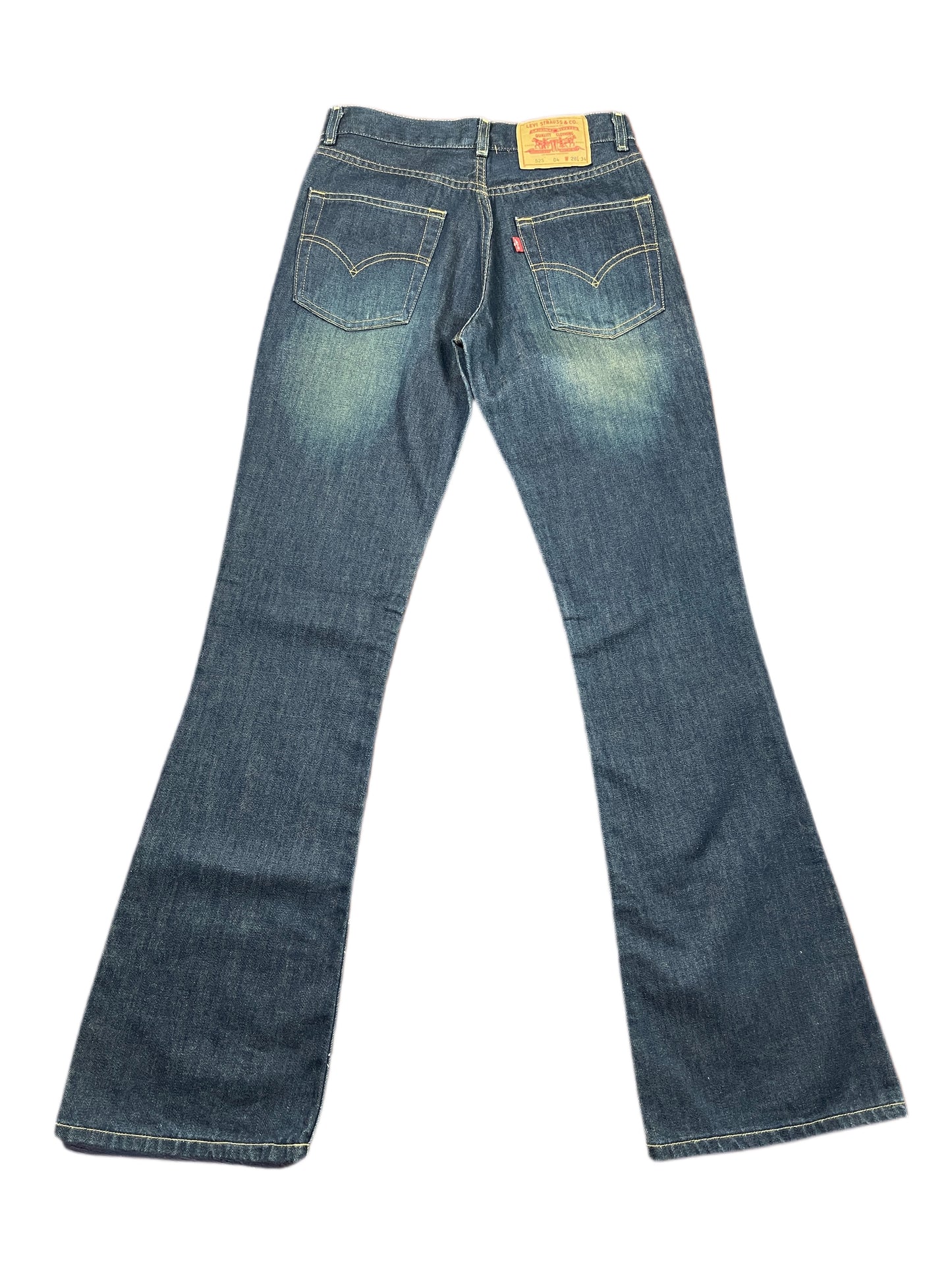 Vintage Levi's Low Waist Flared Denim Pants Blue - M