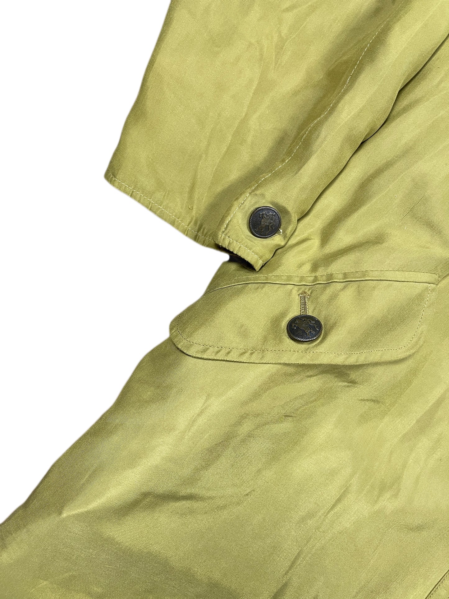 Vintage Burberry Parka Jacket Green - M