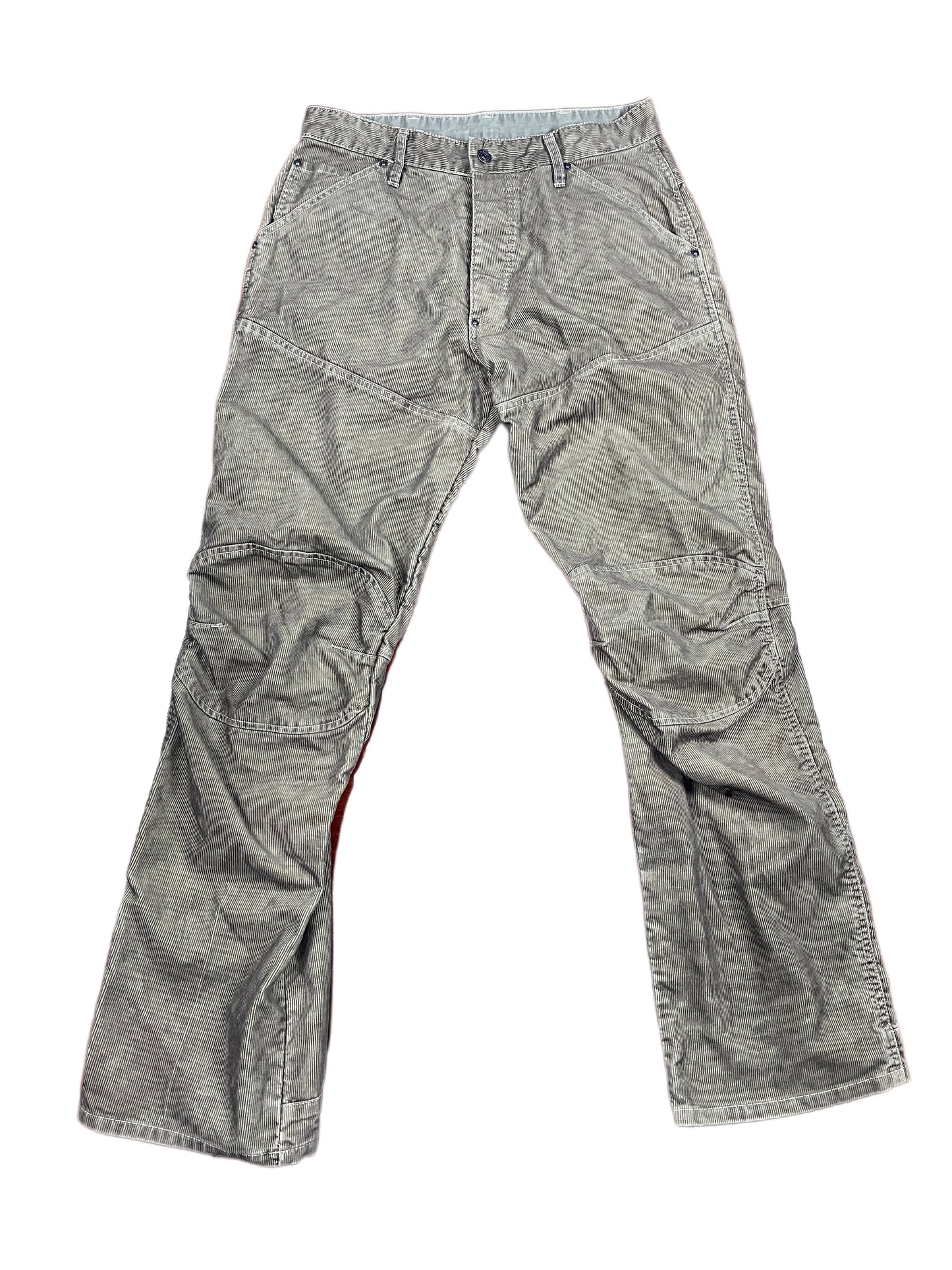Y2k G-Star Corduroy Bootcut Pants Brown - M