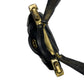 Vintage 70s Leather Shoulder Bag Black