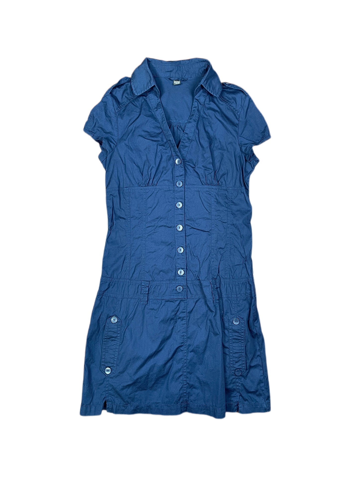 Y2k Pimkie Short Sleeve Dress Blue - S