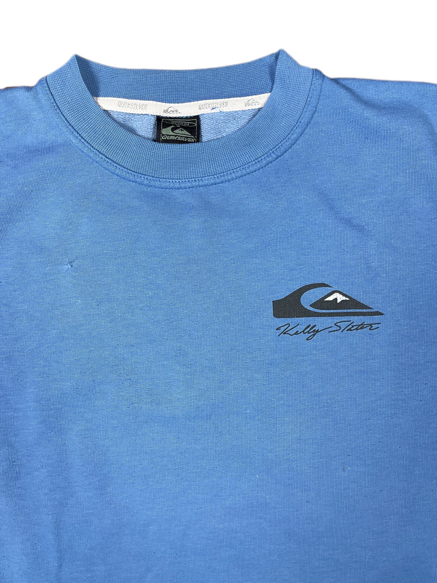 Y2k Quiksilver Kelly Slater Sweatshirt Blue - M