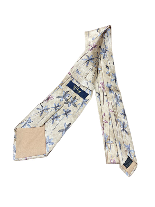 Altea Milano Silk Tie Flowers Beige