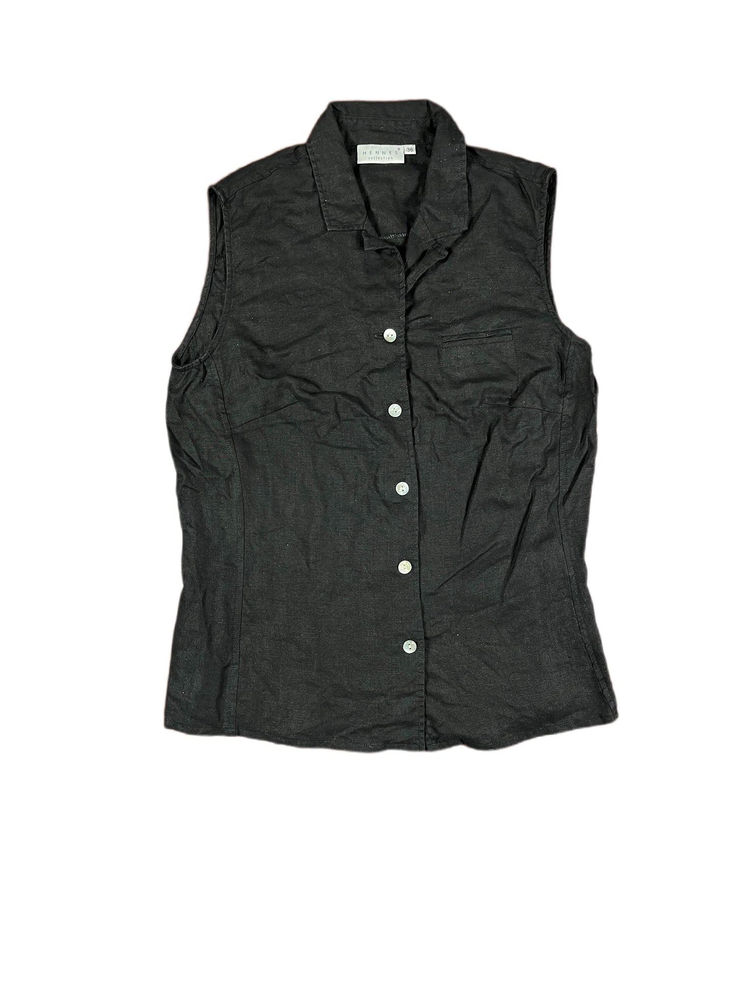 Y2k Hennes Sleeveless Top Black - S