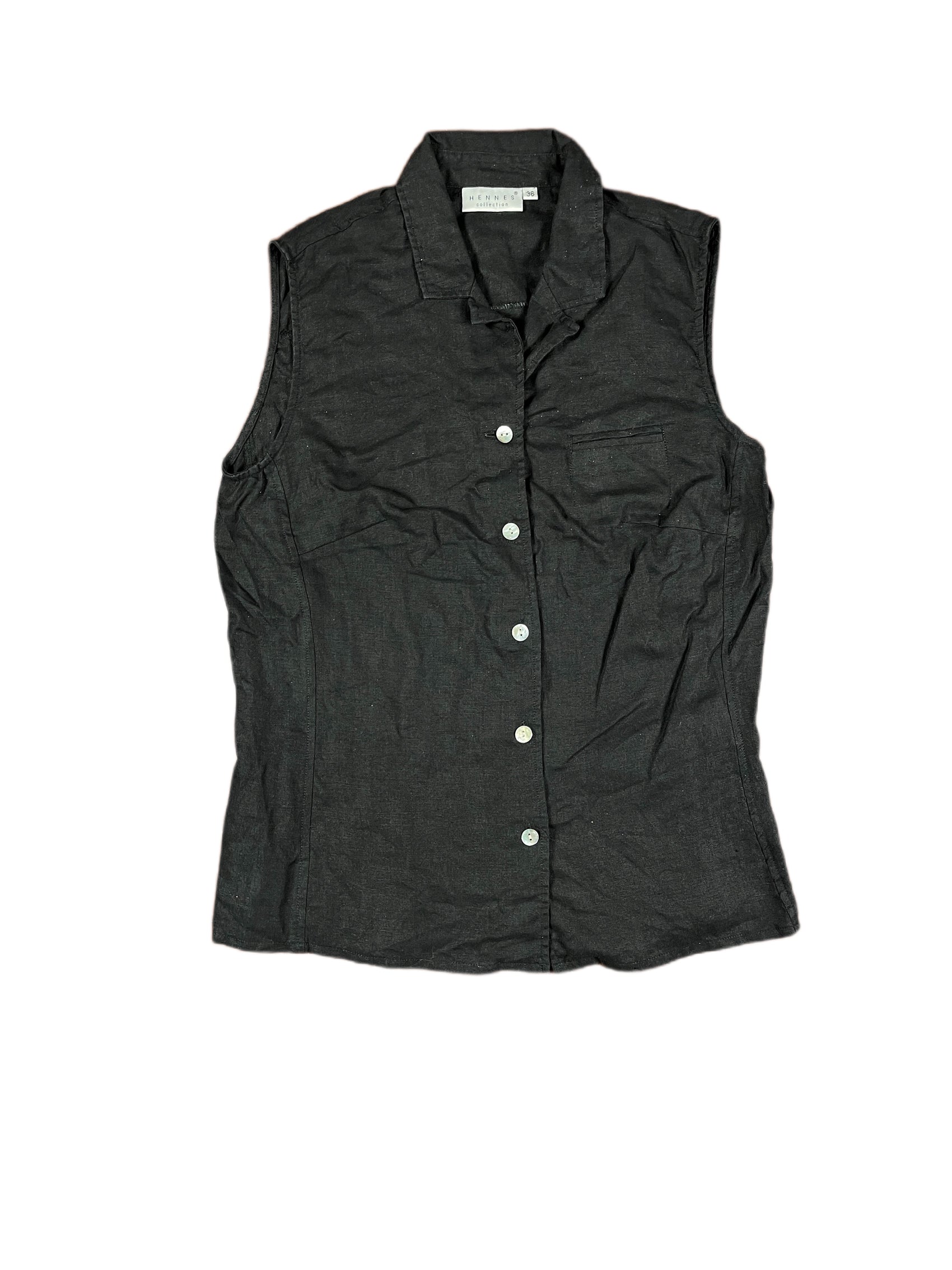 Y2k Hennes Sleeveless Top Black - S