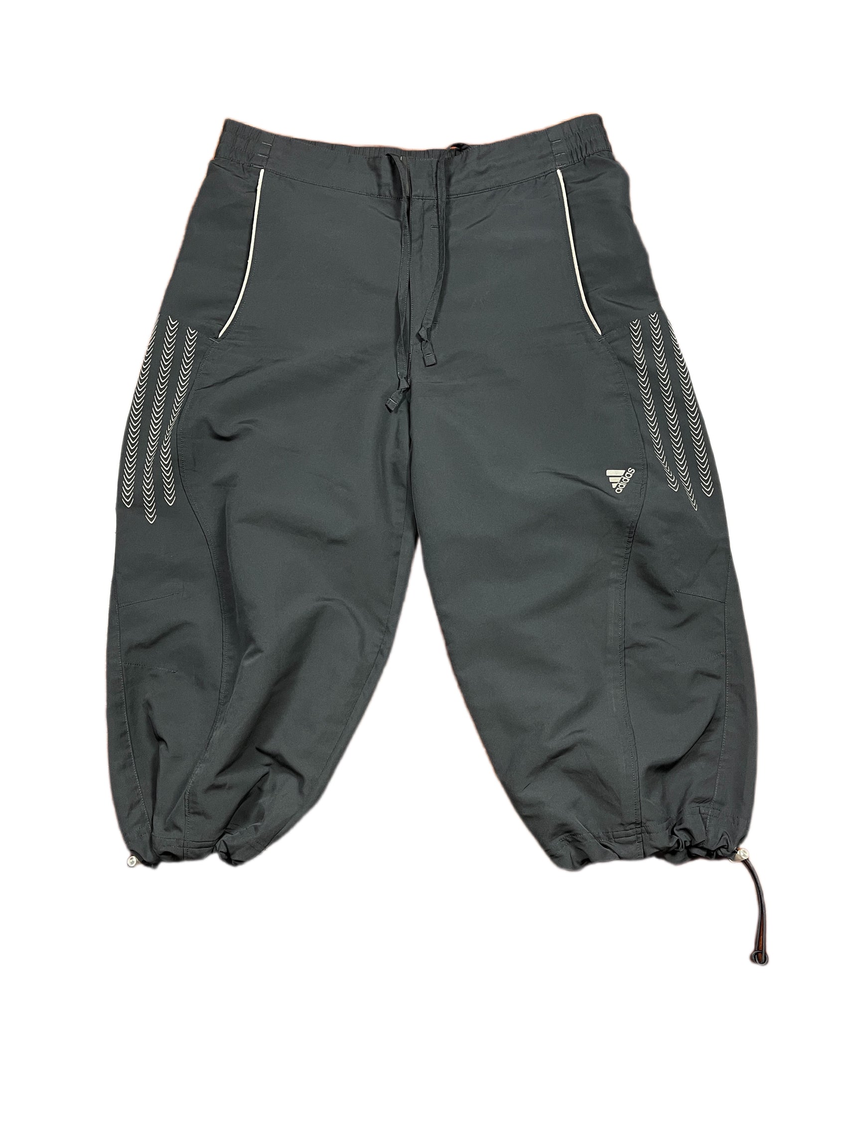 Y2k 2004 Adidas Capri Sport Pants Black XS