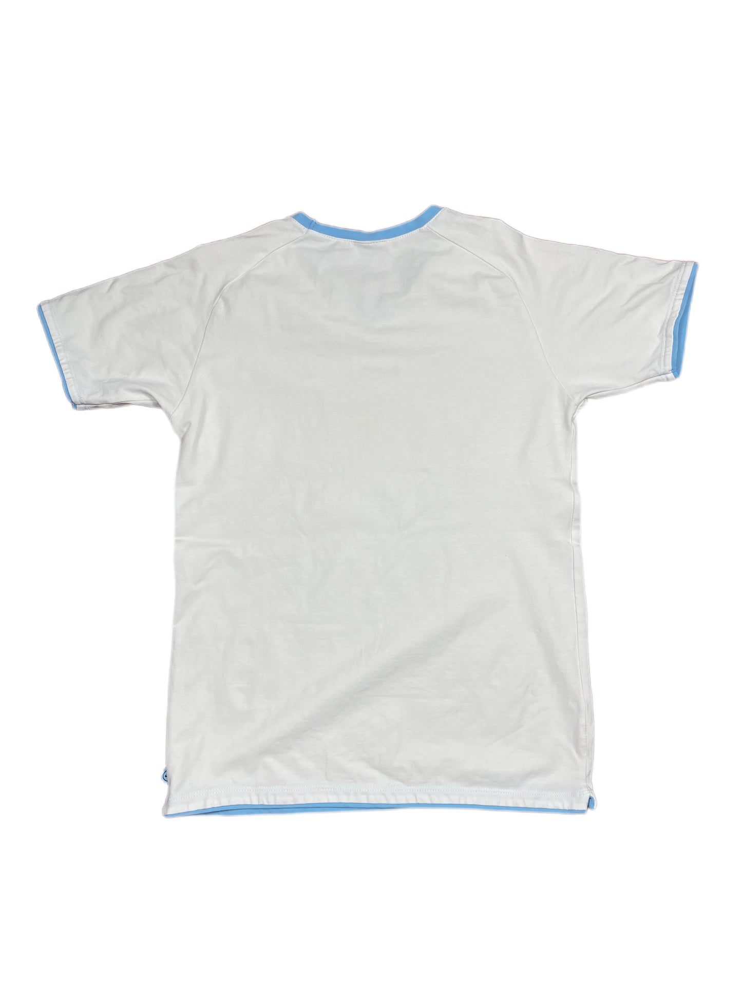 Y2k 2000s Nike Short Sleeve Top White Blue M