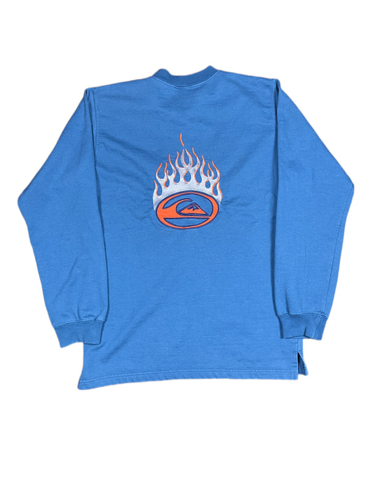 Y2k 2000s Quiksilver Thin Sweatshirt Navy S