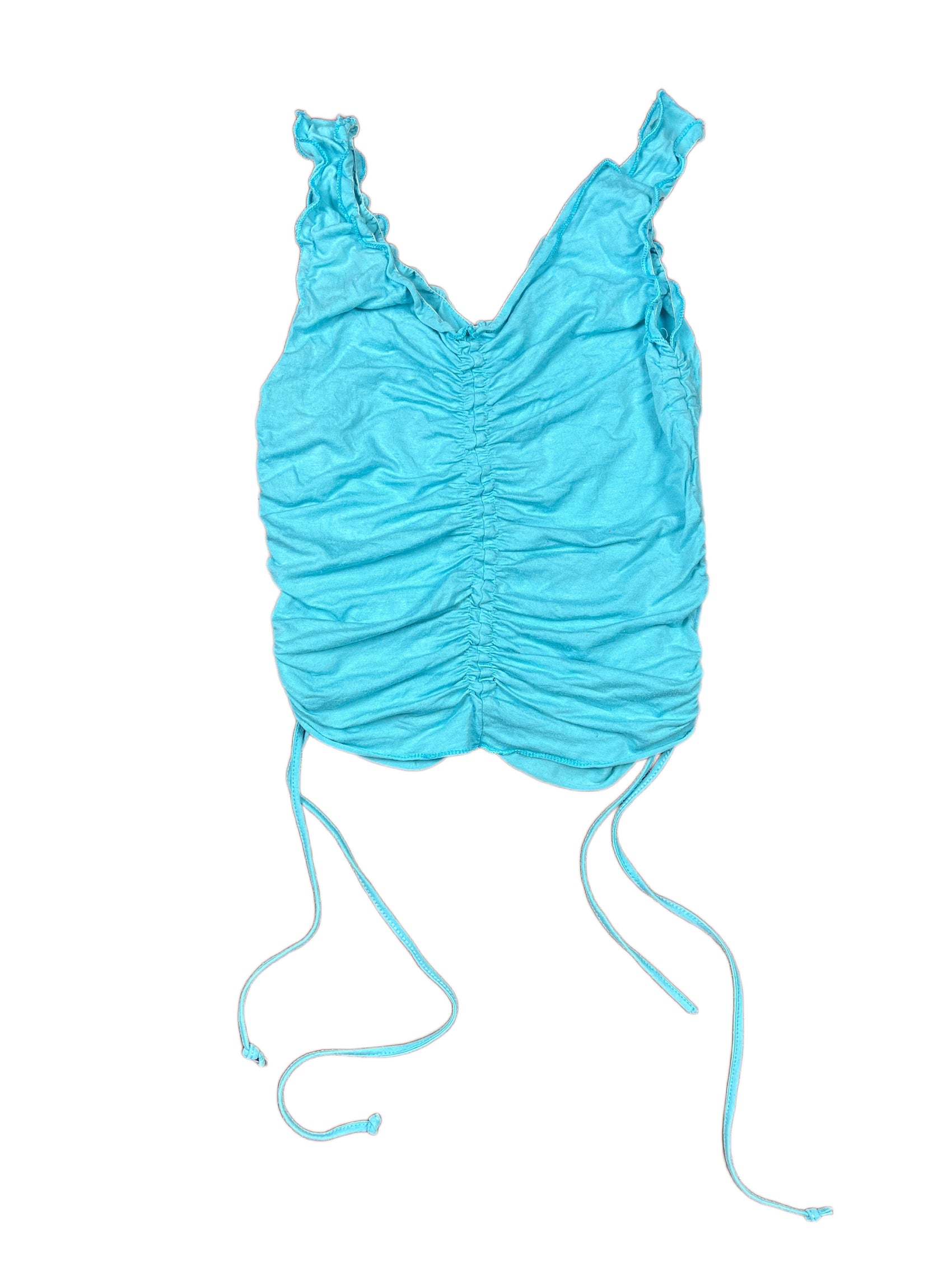 Y2k Sleeveless Top Blue - S
