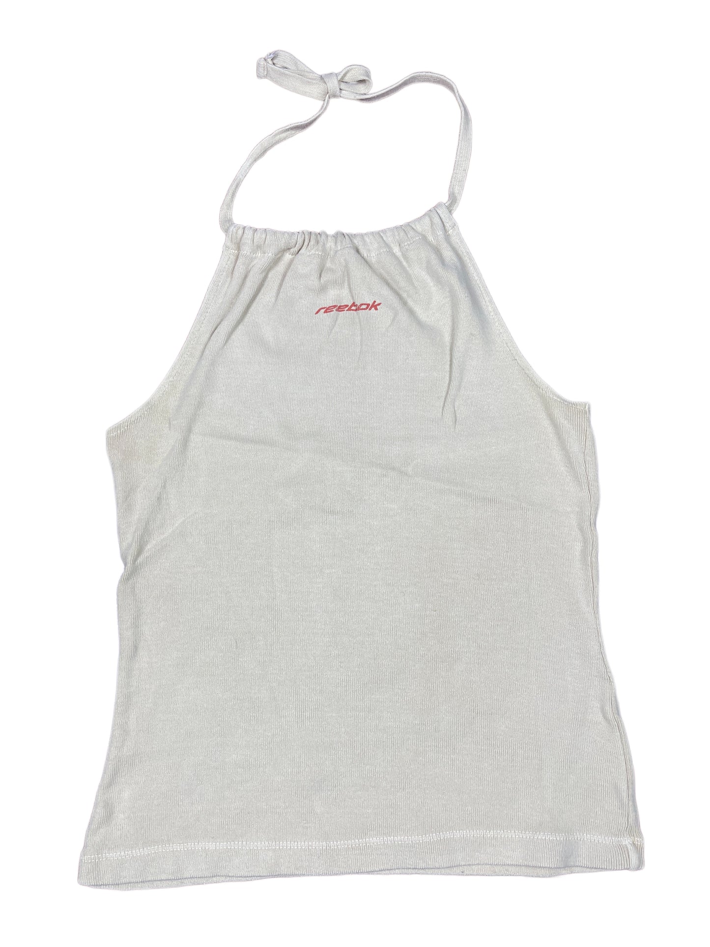 Y2k Reebok Sleeveless Neck Holder Top Cream M
