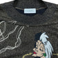 VIntage Iceberg 1990s Disney Cruella de Vil Knitted Sweatshirt Black Gold - XL