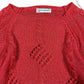 Vintage Mas Que Punto Knitted Sweatshirt Shiny Red - M