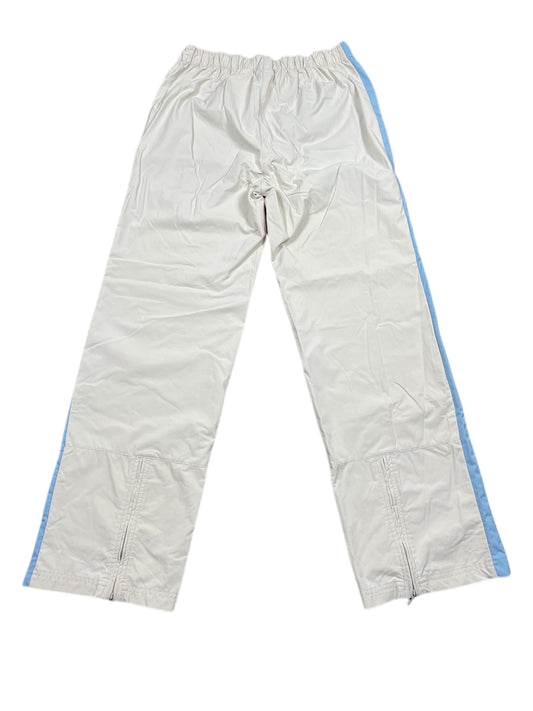 Y2k Nike 2000s Bootcut Sport Pants Cream Blue - M