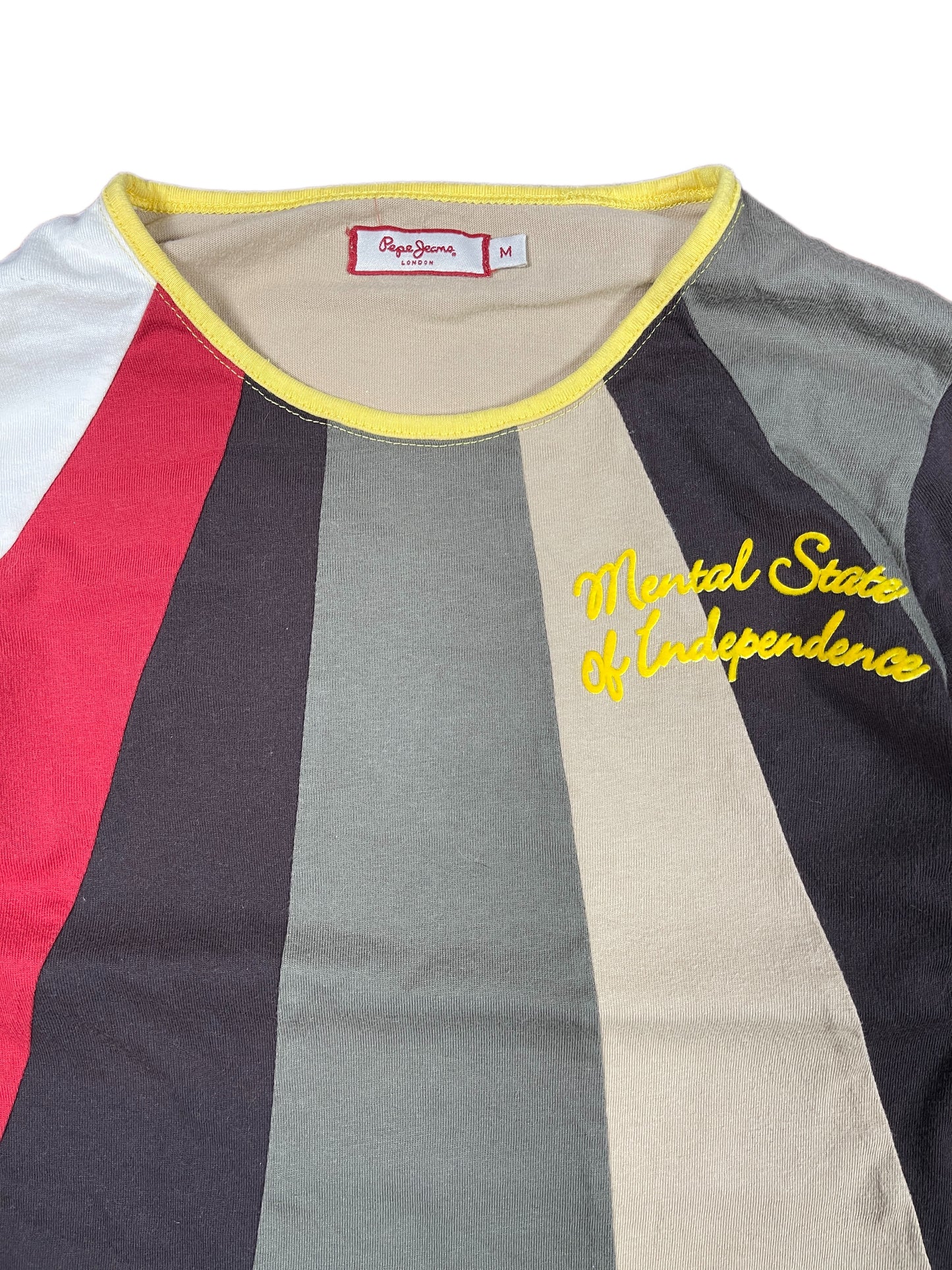 Y2k Pepe Jeans Long SLeeve Top Brown Multicolor - M