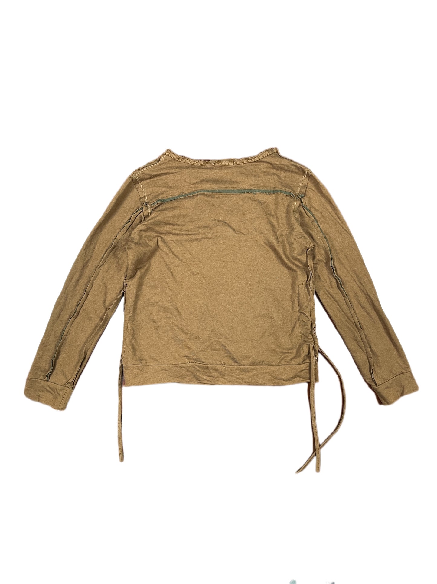 Y2k Aldinova Long Sleeve Top Brown - XL/XXL