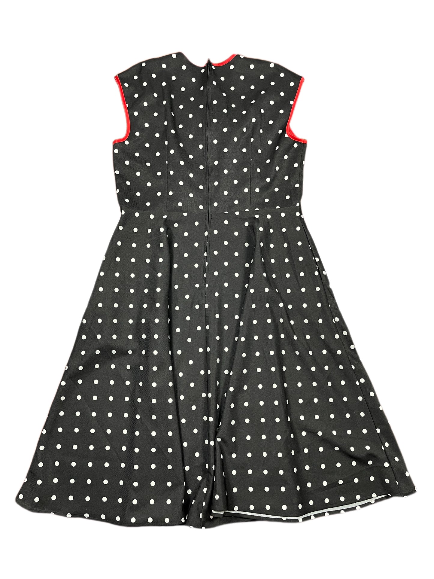 Laurina Jean Retro Rockabilly Short sleeve Dress Black Red - XXXL